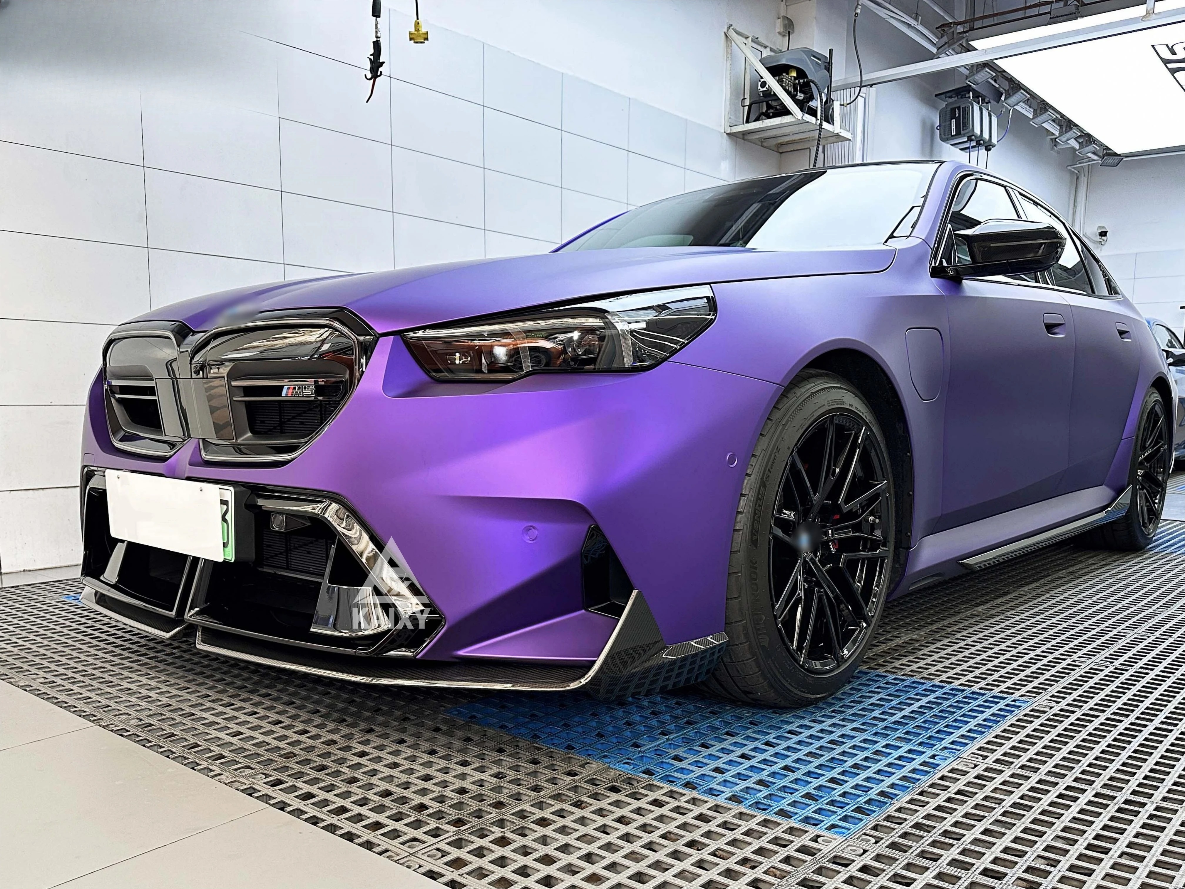 KXY MP Style Dry Carbon Fiber Front Bumper Lip for  G90 G99 M5 Front Lip 2025+